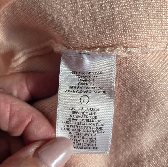 Cyrus Blush Pink Open Style Cardigan - Picture 4 of 4